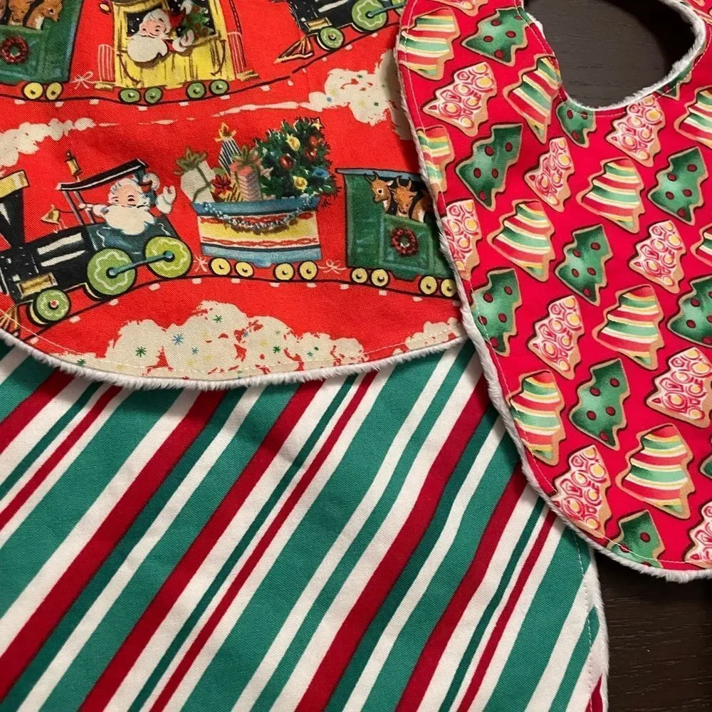 17 Custom Handmade Infant Bibs Gorgeous Patterns and Prints!!